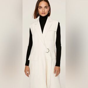 Marina Moscone Collective Long Wrap Vest Size XS